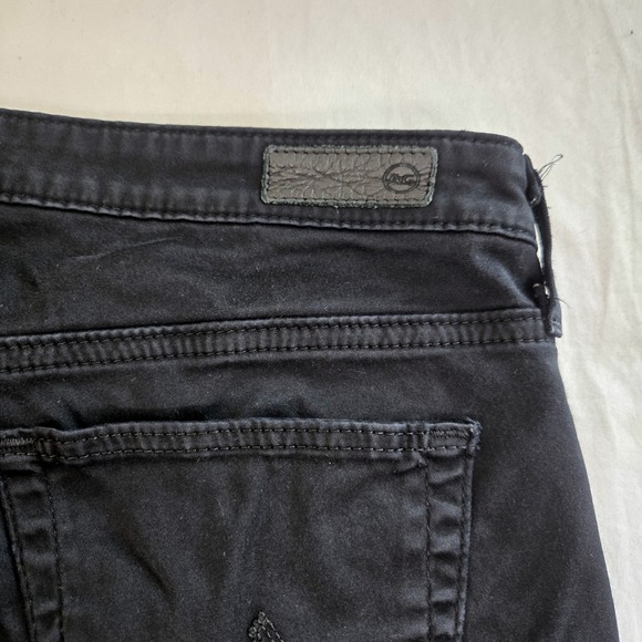 AG‎ Adriano Goldschmied Stilt Crop Cigarette Jeans Black Wash Size 26 USA Made - Picture 11 of 12